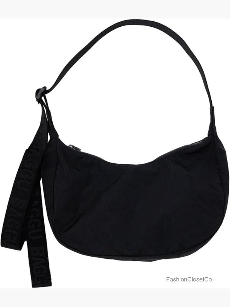 Recycled Nylon Crescent Bag With Adjustable Strap